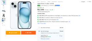 Apple iPhone 15 Price :- पहली बार ऐसा ऑफर iPhone 15 खरीदें मात्र 33,999 में !