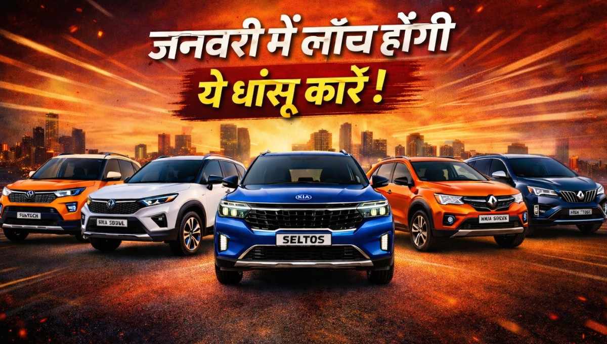 Upcoming Cars In January 2026 :- जनवरी 2026 में लॉन्च होंगी ये 7 धांसू कारें, कौन सी आपकी पसंद बनेगी ?