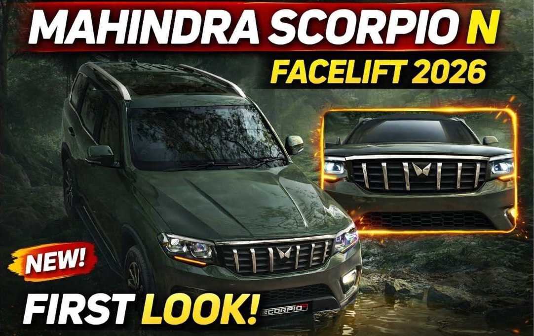 Mahindra Scorpio N Facelift 2026 :- अब पहले से ज्यादा लग्जरी और हाईटेक होगी Scorpio N, लुक और फीचर्स देख हो जाएंगे हैरान !