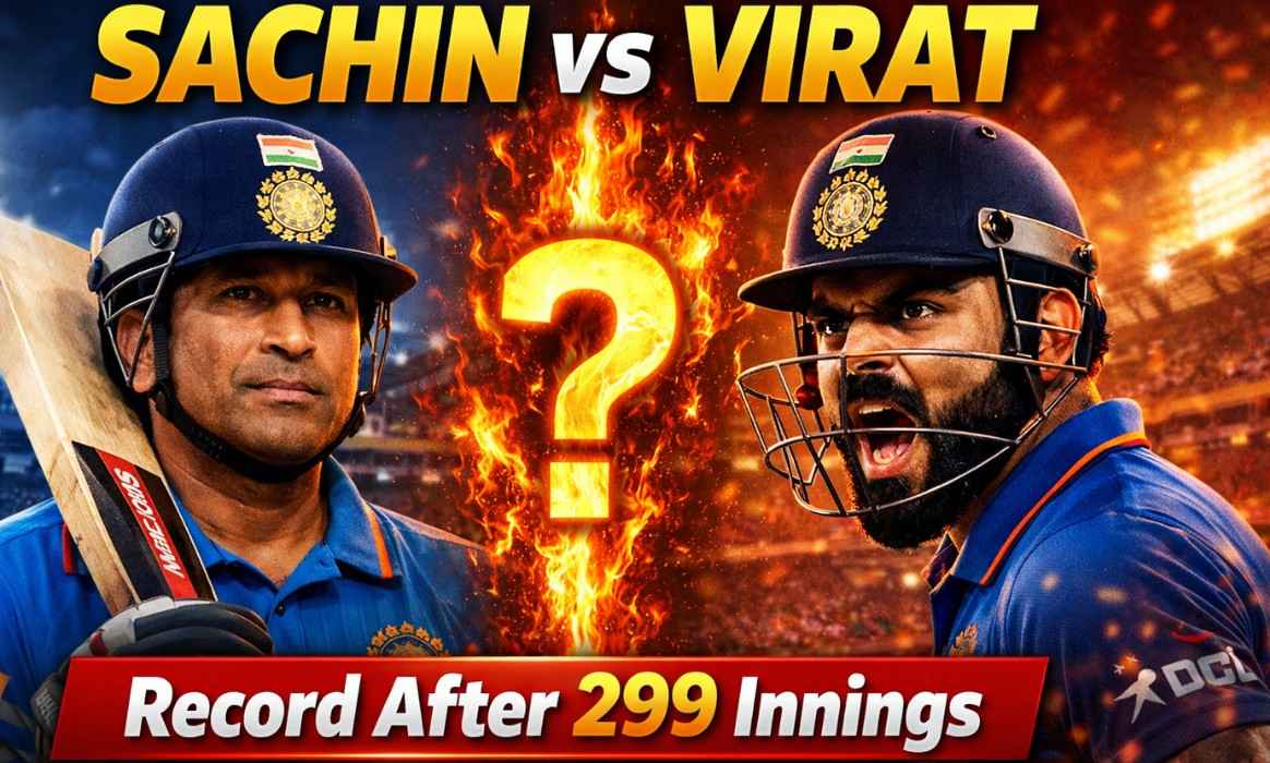Sachin Tendulkar vs Virat Kohli :- Sachin vs Virat 299 पारियों के बाद जानिए कौन किस पर पड़ा भारी !