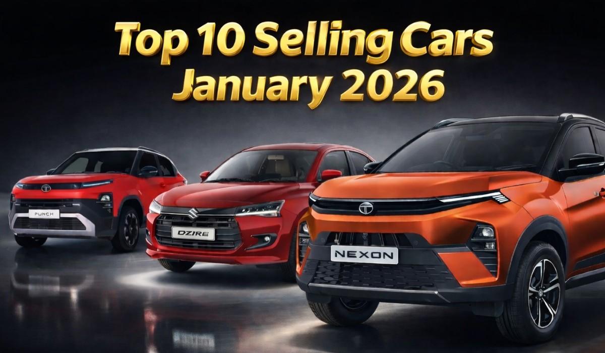 Top 10 Selling Cars January 2026 :- सबको पीछे छोड़ Nexon बनी जनवरी की नंबर 1 कार, देखें टॉप 10 कारों की लिस्ट !