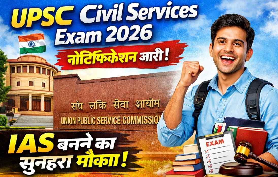UPSC Notification 2026 :- 933 पदों पर भर्ती के लिए UPSC ने जारी किया 2026 का नोटिफिकेशन, जल्द करें आवेदन !