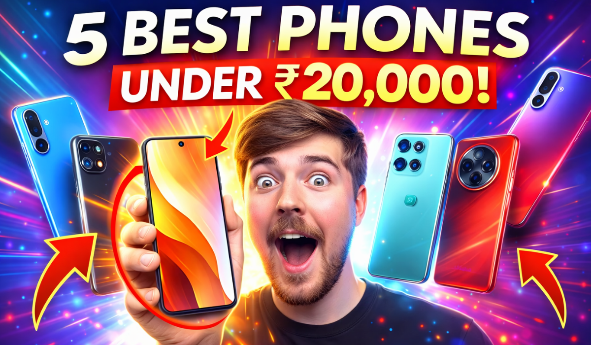 5 Best Smartphones Under 20000 March 2026 :- Nothing से ले कर Samsung तक 20 हजार से भी कम के ये हैं 5 ज़बरदस्त फ़ोन !