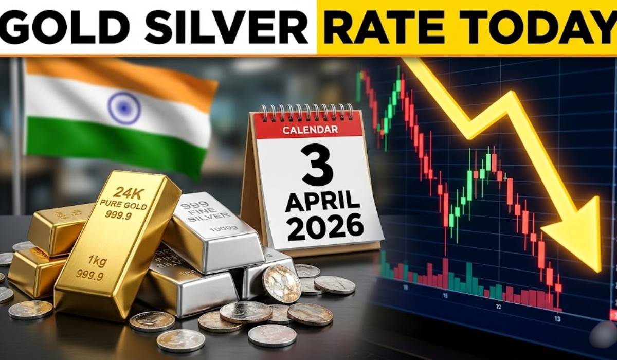 Gold Silver Price Today 3 April 2026 :- सोने-चांदी की कीमतों में भारी गिरावट, जानिए अपने शहर में कीमत !