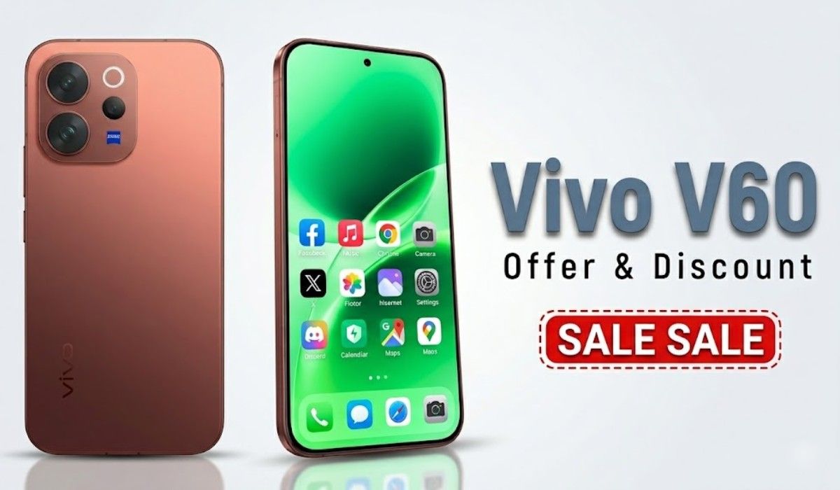 Vivo V60 :- 50MP सेल्फी कैमरा, 6,500mAh बैटरी और 90W फास्ट चार्जिंग वाले Vivo के इस फ़ोन पर मिल रहा है ज़बरदस्त डिस्काउंट !
