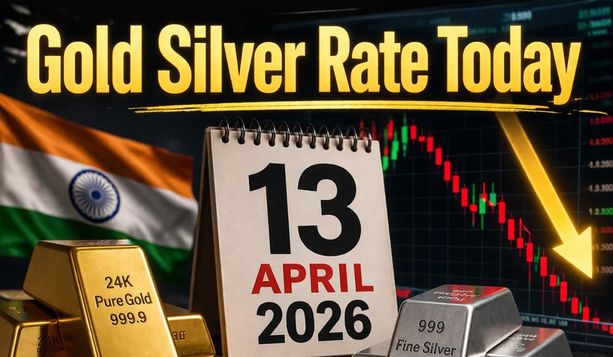 Gold Silver Price Today 13 April In India :- शांति वार्ता फेल होने का साइड इफेक्ट, 5,020 रुपये सस्ती हुई चांदी, जानिए सोने की कीमत !