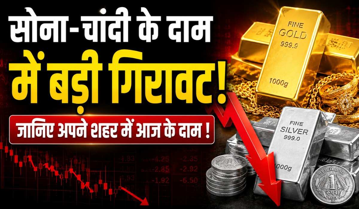 Gold Silver Price Today 18 June 2026 :- सोना-चांदी के दाम में बड़ी गिरावट, जानिए अपने शहर में आज के दाम !