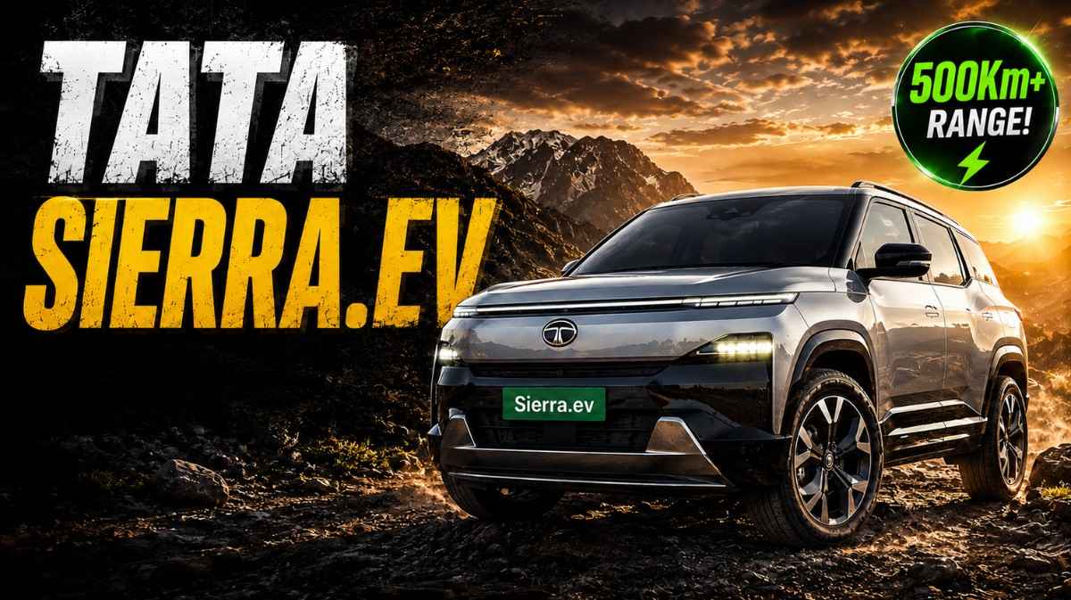 Tata Sierra EV Features :- 500Km+ रेंज, AWD और Boost Mode… लॉन्च से पहले जानिए Tata Sierra EV के सभी फीचर्स !