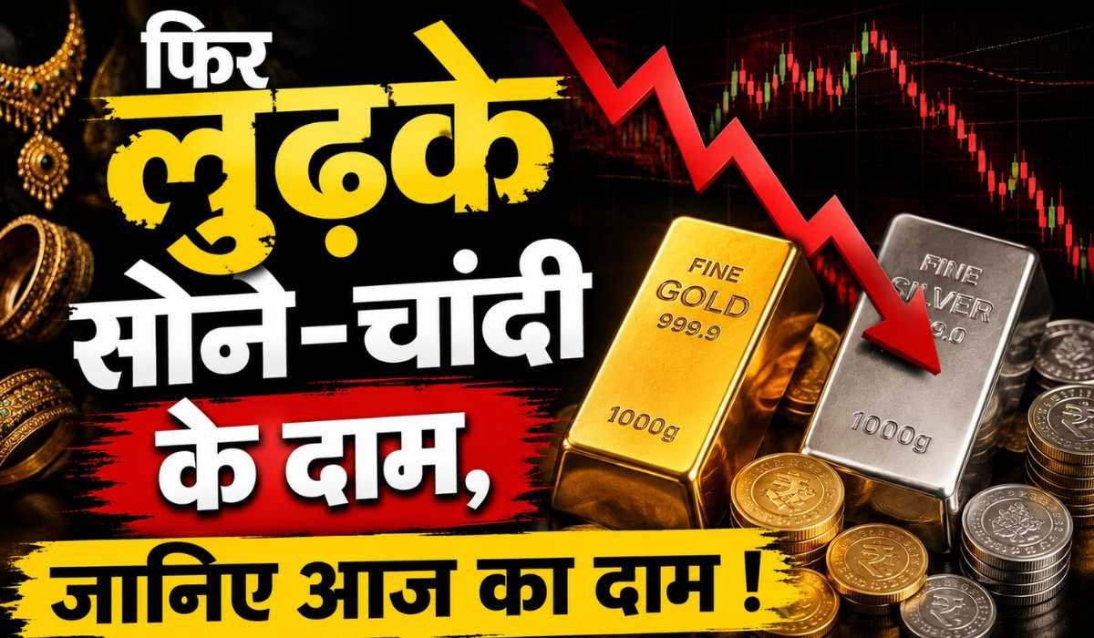 Gold Silver Price Today 6 July 2026 :- फिर लुढ़के सोने-चांदी के दाम, जानिए आज का दाम !