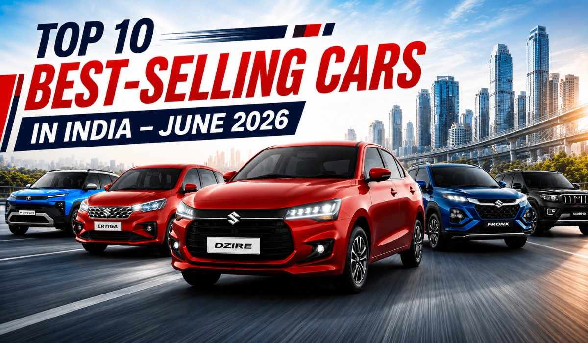 Top 10 Selling Cars June 2026 :- जून में इन 10 कारों को खरीदने के लिए टूट पड़े लोग !
