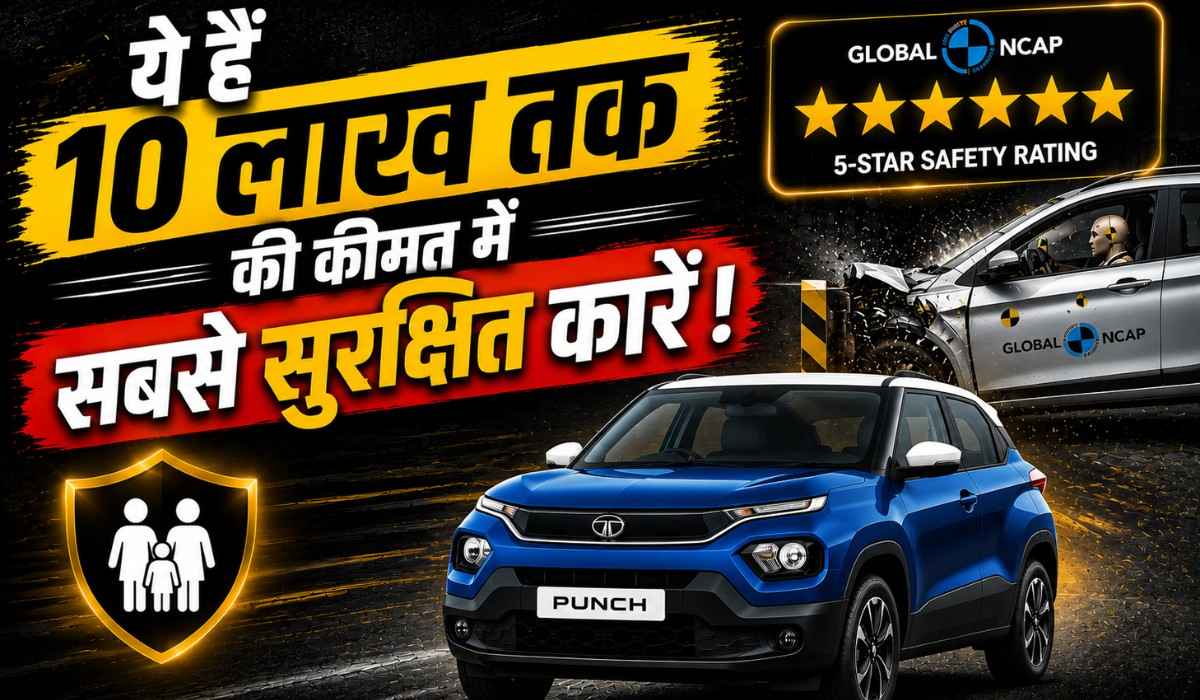Safest Cars Under 10 Lakh In India :- ये हैं 10 लाख तक की कीमत में सबसे सुरक्षित कारें !