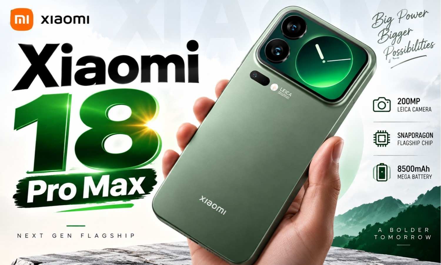 Xiaomi 18 Pro Max में मिलेगा 200MP कैमरा और 8500mAh बैटरी, जानिए कीमत !