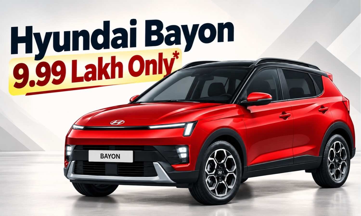 Hyundai Bayon Launched in India :- सनरूफ से लेकर ADAS जैसे फीचर्स के साथ 10 लाख से कम में लॉन्च हुई Hyundai Bayon !